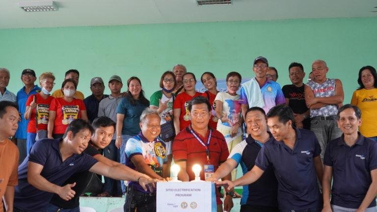 Power utility brings light to four sitios in Carmen