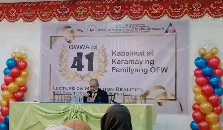 OWWA-BARMM gives cash assistance to 65 returning OFWs