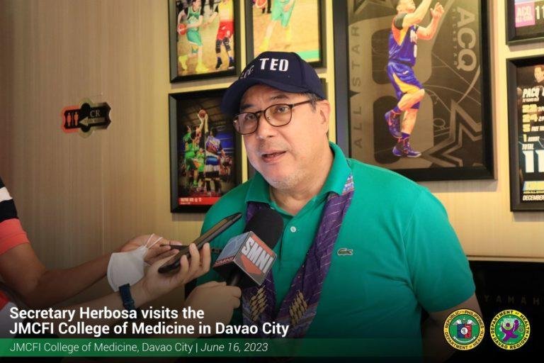 DOH Secretary Herbosa visits JMCFI College of Medicine in Davao City