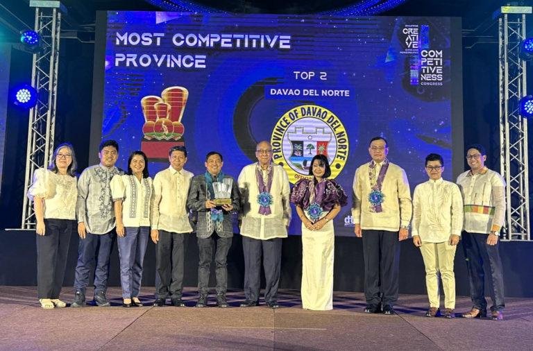 Davao del Norte regains spot as 2nd Most Competitive Province in Philippines