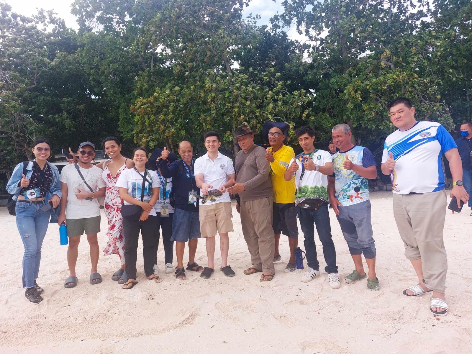 Endangered Hawksbill sea turtle rescued in Zamboanga City returned to sea