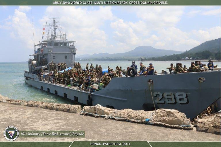 Additional military forces arrive in Basilan to secure SK Election 2023