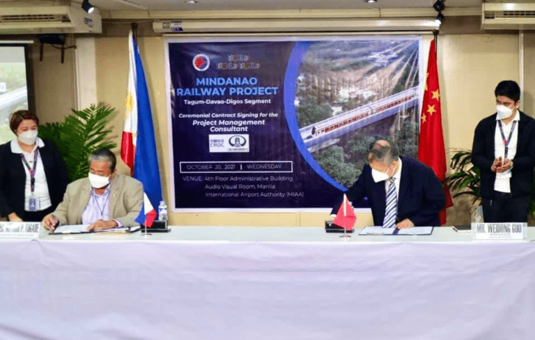 China nawad-an  og gana nga  pondohan ang Mindanao Railway Project