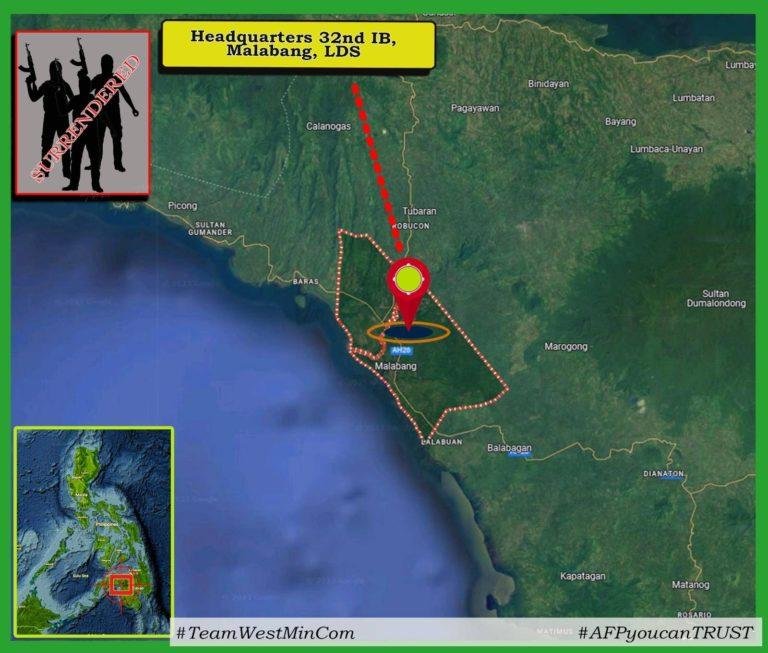 Member and supporters of Daulah Islamiyah surrender in Lanao del Sur