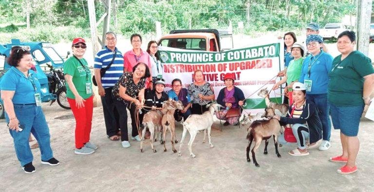 Department of Agriculture provides native goats to farmers in Cotabato