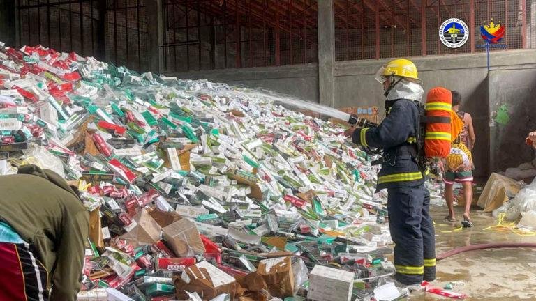 Customs Zamboanga destroys P323-M smuggled cigarettes
