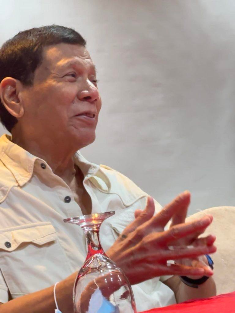 Duterte denies hand in destabilization plot, says he is comfortable with Marcos