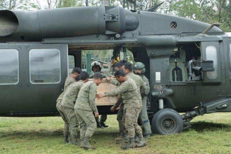 Cadaver of the slain rebel leader is now home