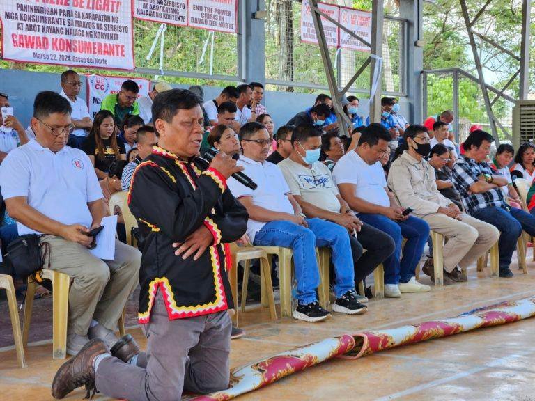 Interfaith rally against poor  service of Nordeco