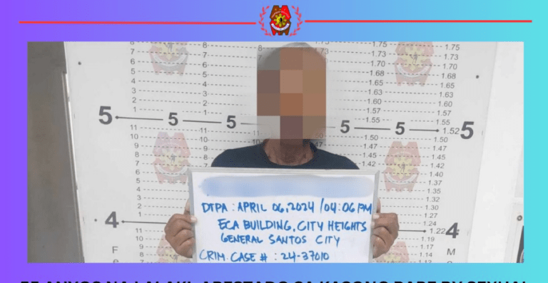 Man facing statutory rape surrenders