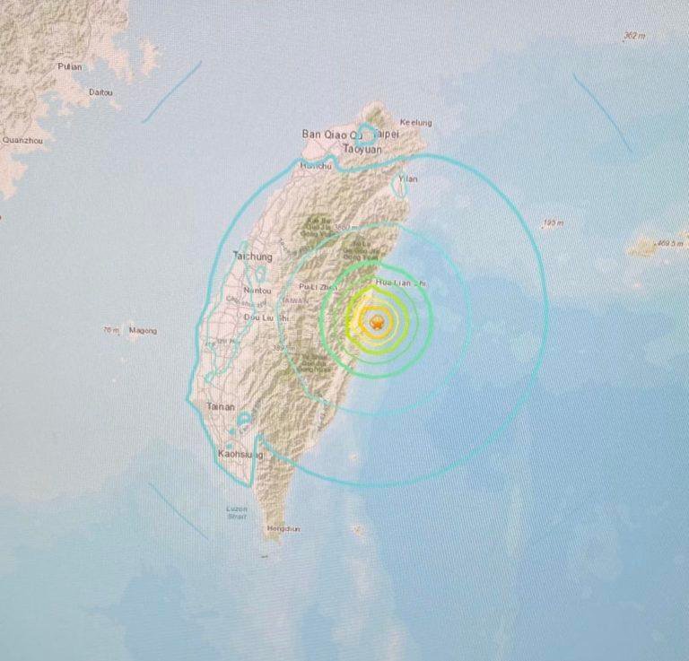 Taiwan naigo sa sunodsunod nga linog