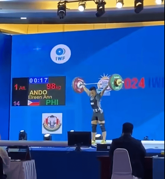 Elreen Ando bag-ong IWF champion sa World Cup, Hidilyn Diaz napakyas