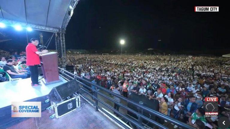 About 50K supporters join Maisug rally in Tagum City