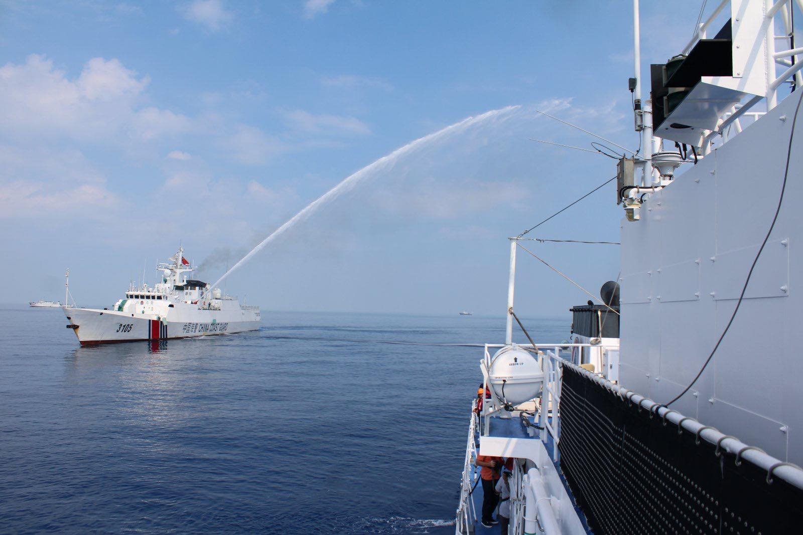 China Coast Guards Spray