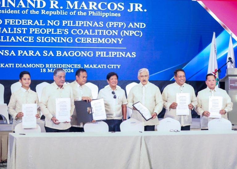 NPC ug Partido Federal ni Marcos  nag-alyansa  na alang sa 2025 eleksyon
