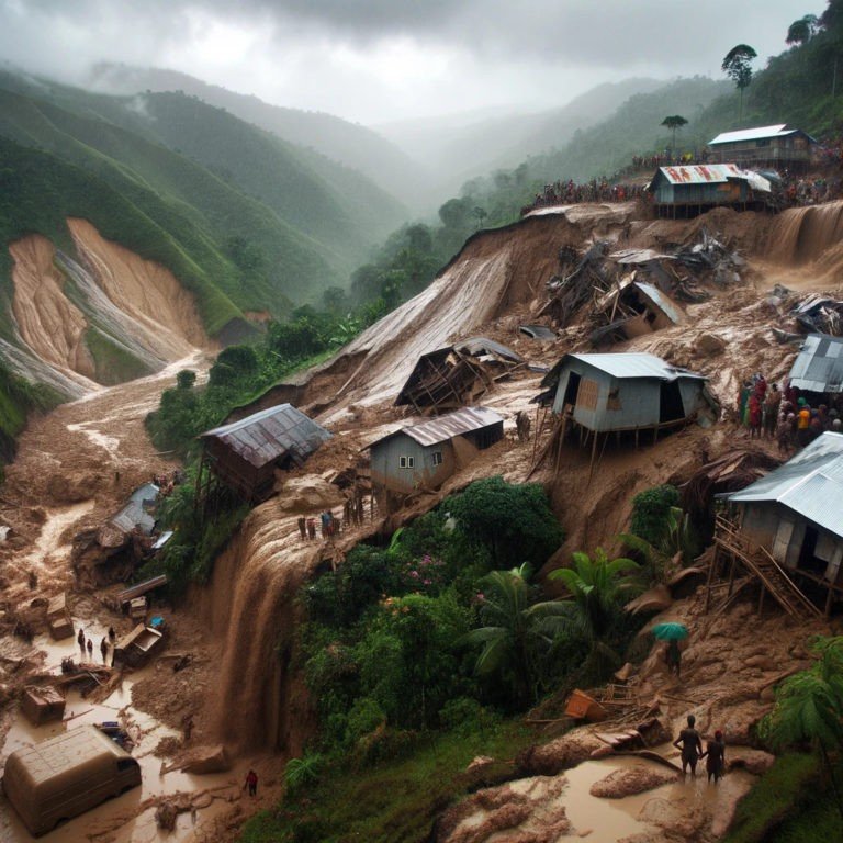 Kapin 2,000 nalubong buhi sa landslide sa Papua New Guinea