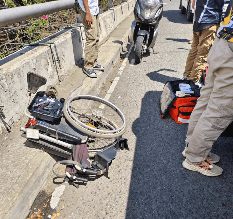 PWD, companion injured in road mishap