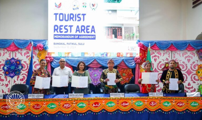 The Sulu TRA will be the fifth in Mindanao and the 15th nationwide, contributing to the growing network of Tourist Rest Areas across the Philippines.