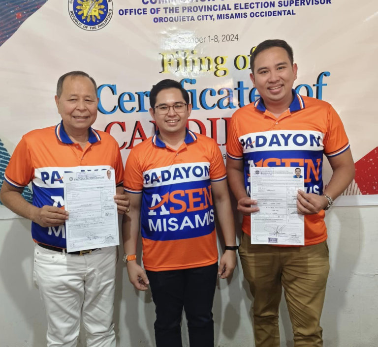 Team Asenso of Misamis Occidental seeks reelection