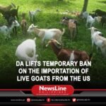 DA lifts temporary ban on the importation of live goats from the US