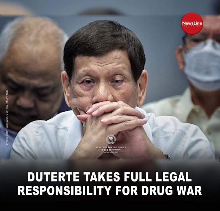 Duterte takes full moral, legal responsibility for drug war