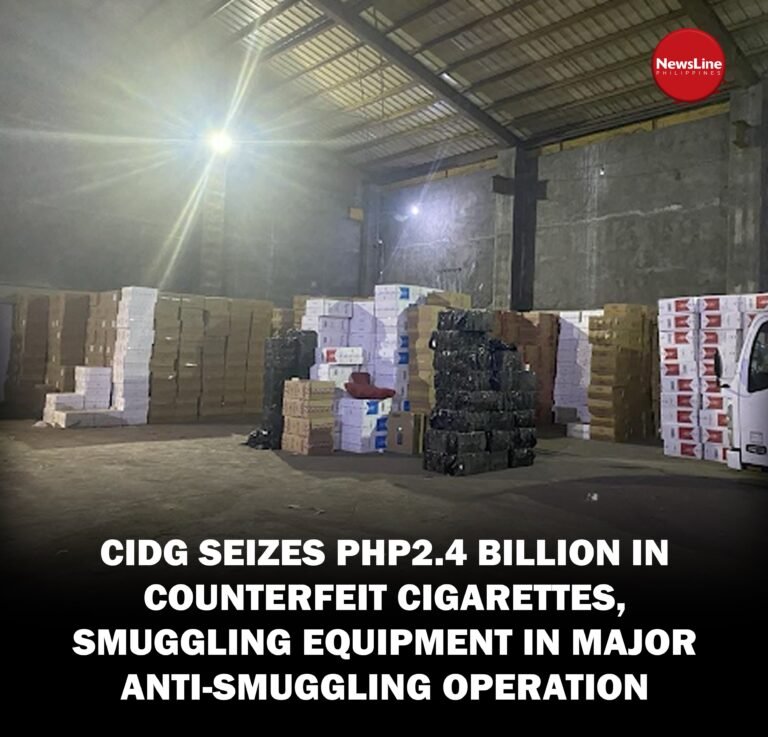 CIDG seizes PHP2.4 billion in counterfeit cigarettes, smuggling quipment in major anti-smuggling operation