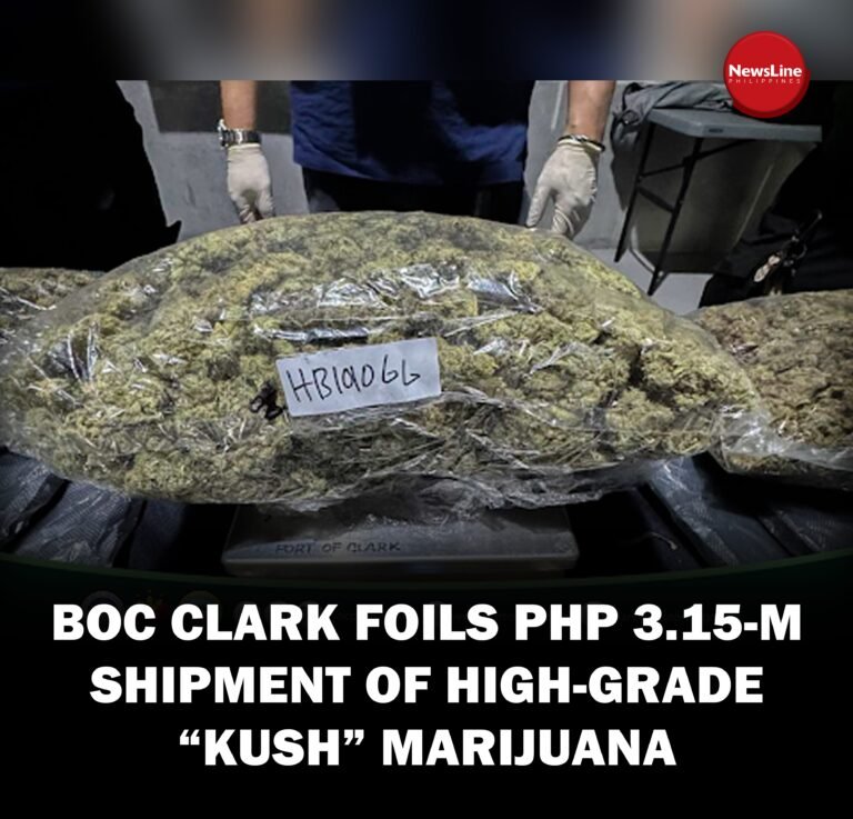 BOC Clark foils PHP 3.15-M shipment of high-grade “Kush” Marijuana