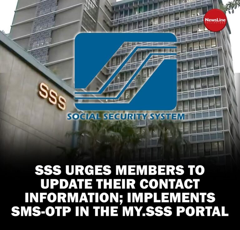 SSS urges members to update their contact information; implements SMS-OTP in the My.SSS Portal