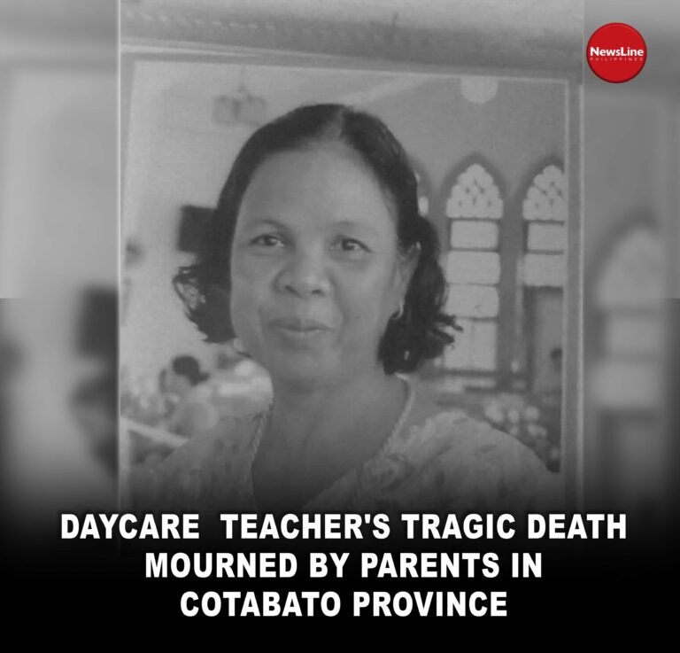 Daycare  teacher’s tragic death mourned by parents in Cotabato province