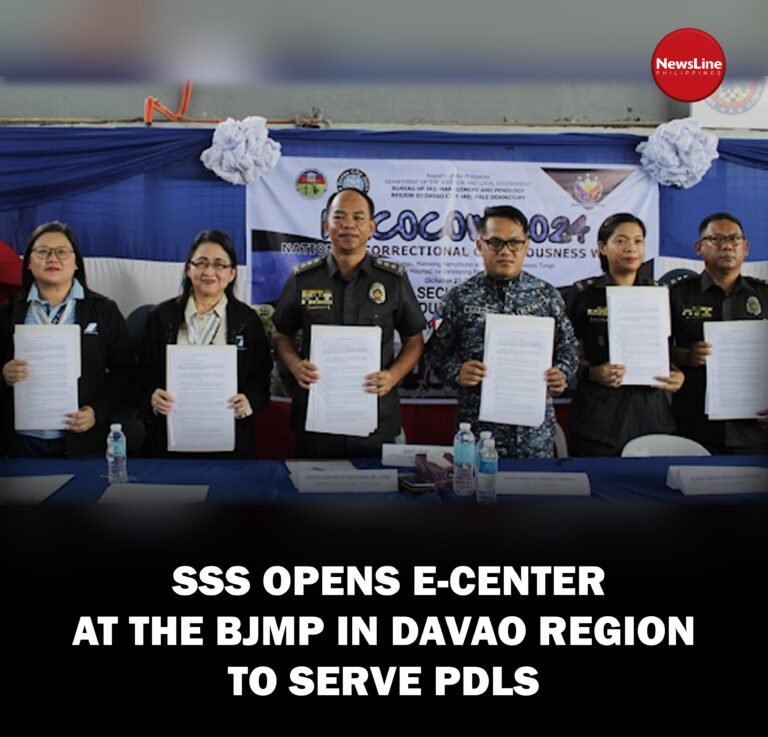 SSS opens e-center at the BJMP in Davao Region to serve PDLs