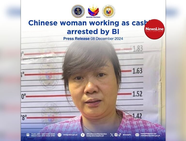 Chinese woman arrested for illegal mmployment in Parañaque City