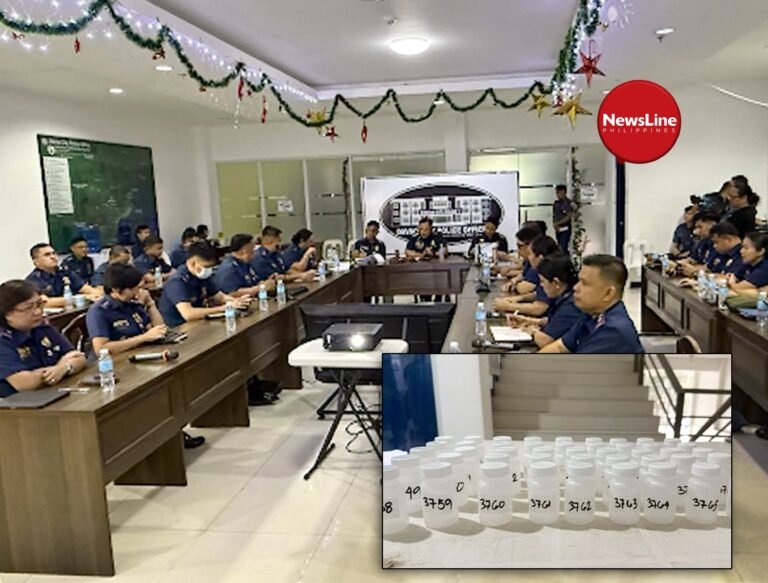 Colonel Marantan leads random drug test for Davao City Police officers