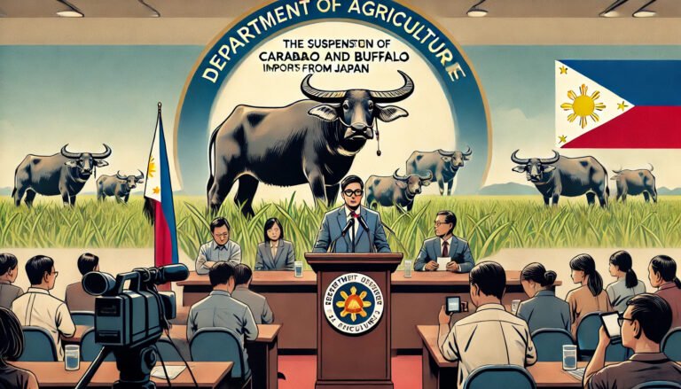 Pag-angkat sa mga buhi nga baka ug kabaw gikan sa Japan suspendido