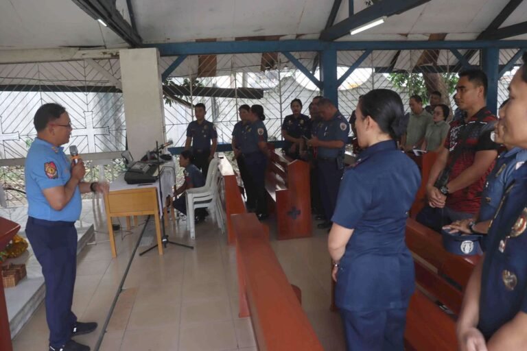 Davao City police officers receive stern spiritual reprimand from Colonel Marantan