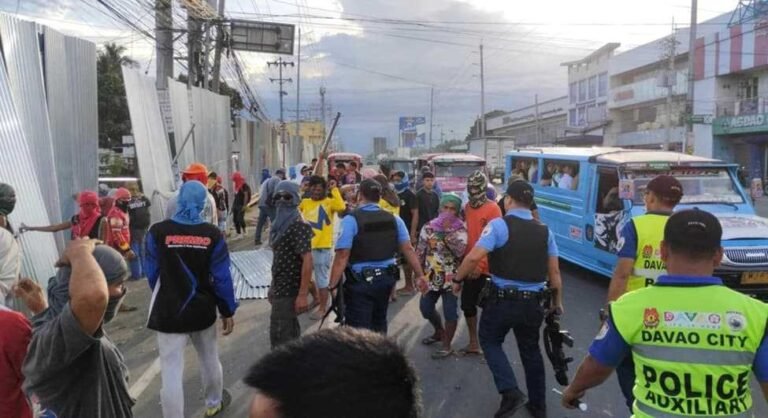 Tensions erupt in Davao City land dispute: Police officer injured