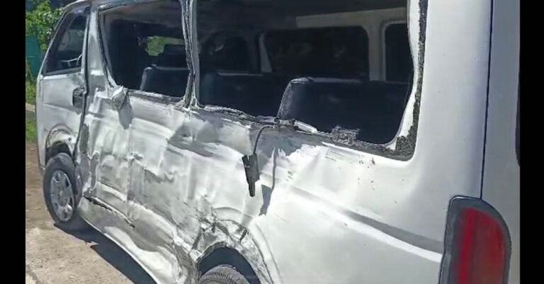 Four were killed  in a passenger van collision in Davao City