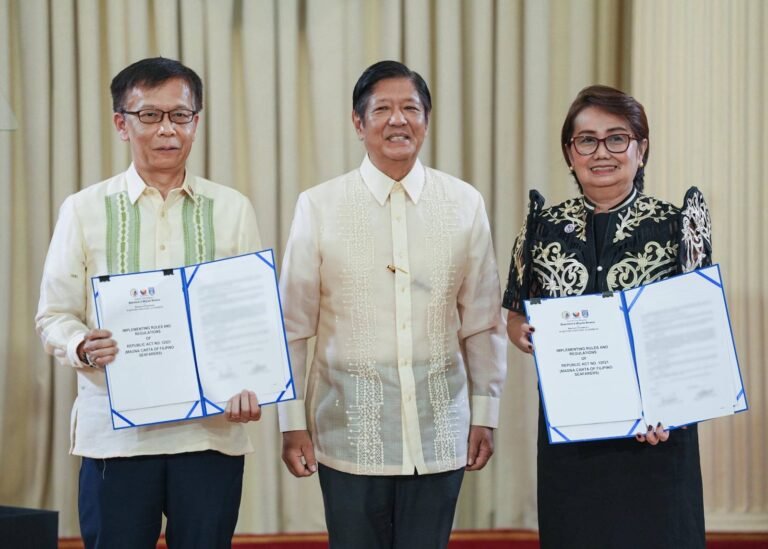 Implementing rules for Magna Carta of Filipino Seafarers signed