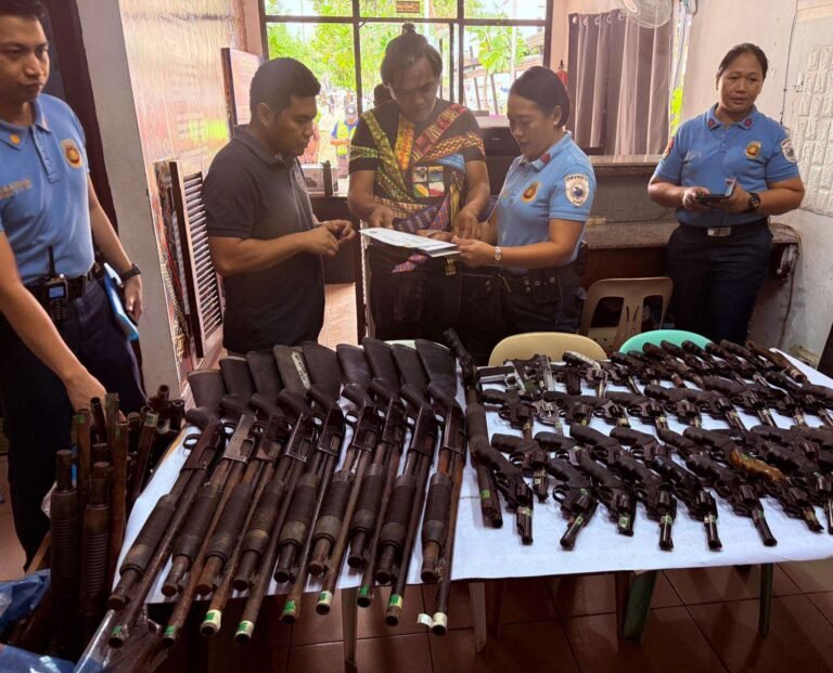 50 unserviceable firearms from Davao City Government surrendered to police