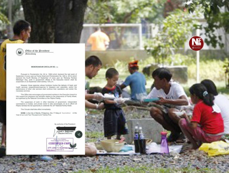 Malacañang adjusts gov’t work hours for National Family Week, ‘Kainang Pamilya Mahalaga’ Day