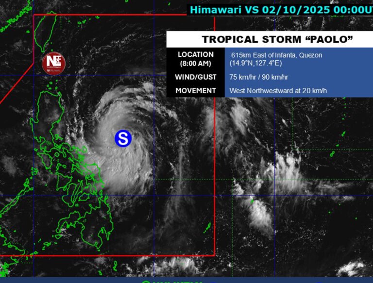 TD Paolo forms, with landfall possible on October 3