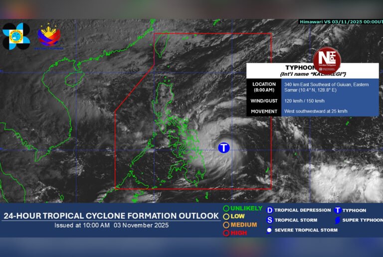 Typhoon ‘Tino’ puts Caraga, Northern Mindanao on high alert