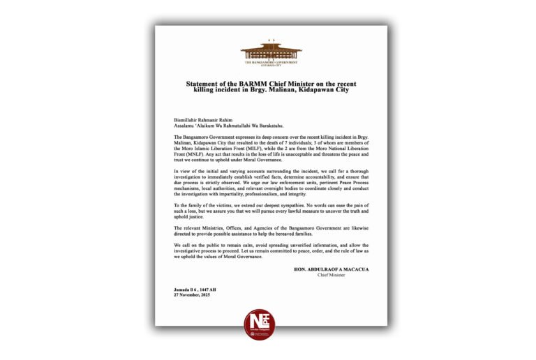 BARMM seeks truth and accountability as North Cotabato land conflict leaves 7 dead, families displaced