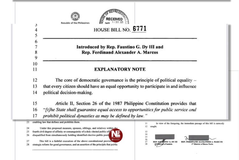 Dy, Sandro Marcos file anti-dynasty bill — but skepticism clouds reform push Palace warns vs. “half-cooked” measures as church, business groups demand real action
