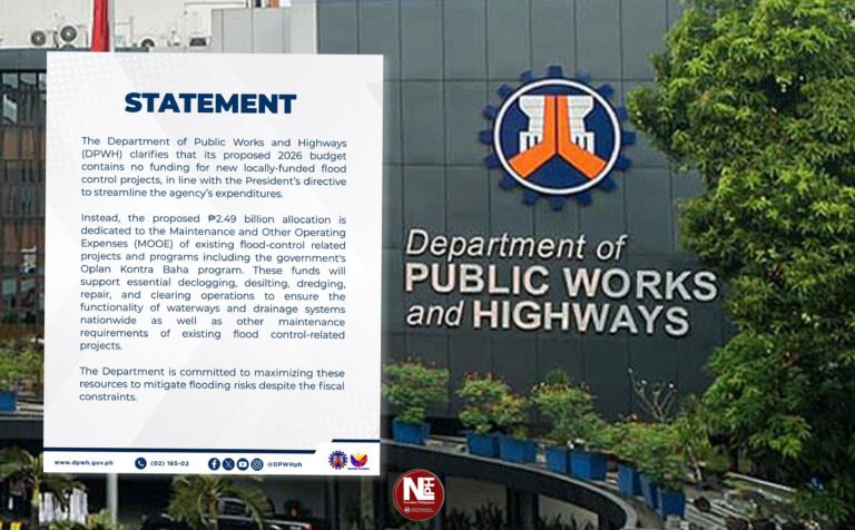 DPWH: 2026 budget has zero funds for new flood control projects amid corruption scrutiny