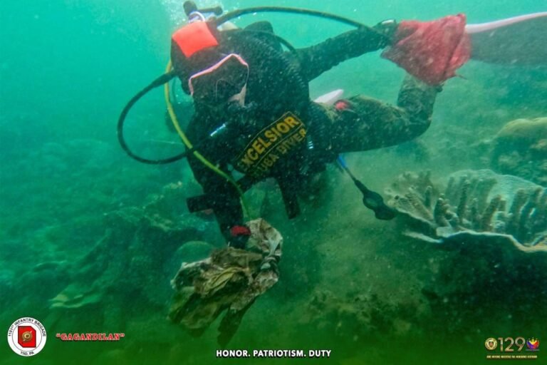 Guns down, gear on: Troops, cadets dive to rescue Basilan’s troubled waters