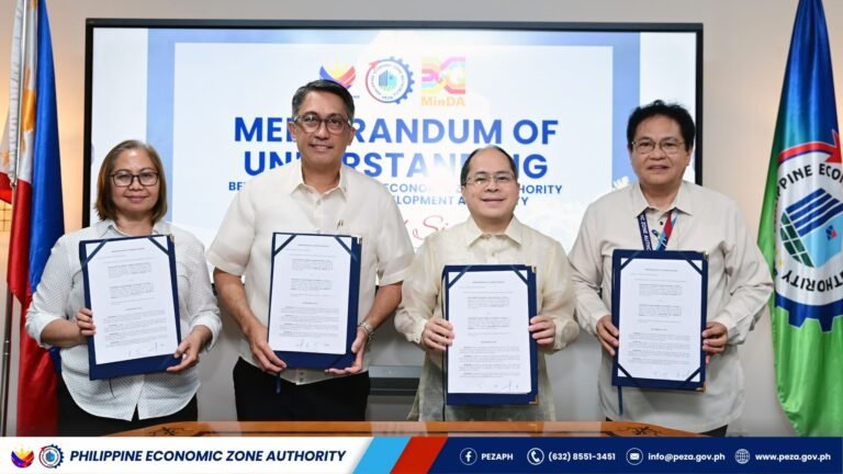 Philippine Economic Zone Authority, Mindanao Development Authority team up to lure investors south