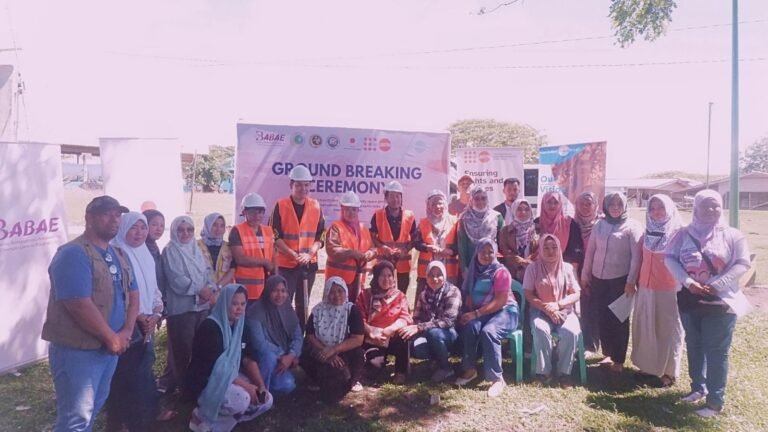 Safe space rising in Bangsamoro Autonomous Region in Muslim Mindanao: Women in Pahamuddin to get dedicated support hub