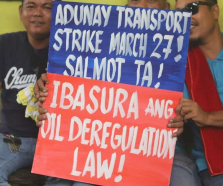 Transport strike set in Davao as labor group joins nationwide protest vs oil price hikes