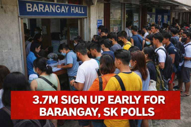 3.7M sign up early for barangay, SK polls; urban regions lead surge