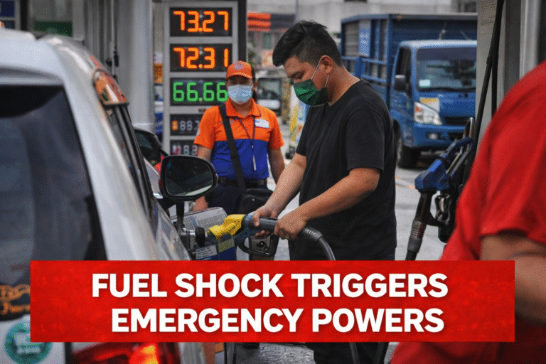 Fuel shock triggers emergency powers: CDO unlocks P400M fund, but who gets saved first?